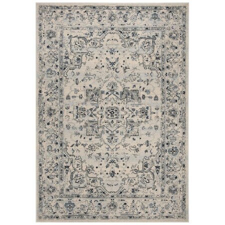 Safavieh 6 x 9 ft. Charleston Power Loomed Rectangle Area Rug Ivory & Light Blue CHL411M-6